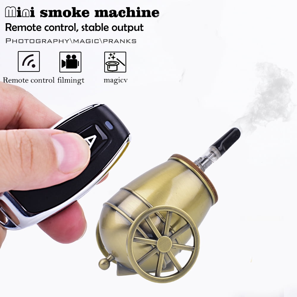 HSETIY Handheld Mini Smoke Machine 191754 Gold Easy-to-Use Rechargeable Remote Control Fog Machine