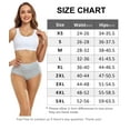 thumbnail image 6 of Wirarpa Women's High Waisted Cotton Panties Full Coverage Post Partum Underwear 5 Pack(3X-Large, Black/Grey), 6 of 6