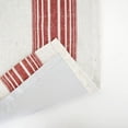 thumbnail image 6 of DriftAway Chris Vertical Striped Pattern Linen Blend Lined Thermal Insulated Blackout and Room Darkening Grommet Linen Curtains for Farmhouse Printed 2 Panels, 52" x 84", Red, 6 of 9