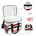 thumbnail image 6 of FORMRS Insulated Cooler Bag 24 Cans Capacity Soft Leakproof Lunch Box with Side Pockets, Watermelon Pattern, 6 of 7
