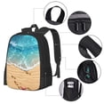 thumbnail image 2 of Fotbe Tropical Beach With Starfish Mochila para Hombre y Mujer - Tela Oxford 600D Resistente - Mochila Impermeable de Gran Capacidad para Escuela, Viajes y Senderismo, 2 of 6