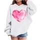 thumbnail image 1 of Sudadera con capucha y estampado de corazón de San Valentín, sudadera de manga larga para niños y niñas, chaqueta para niñas de talla mediana y grande., 1 of 7