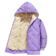 thumbnail image 2 of PINQI Youth Kids Fleece-Lined down Jackets Zip up Hooded Fuzzy Warm Coats Boys Winter Windproof Lightweight Outwear Clothes, 2 of 4