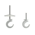 thumbnail image 5 of (2 pack) Ook Contemporary Swag Hook, Screw Hook 50 lbs, Steel, White, for Drywall and Wood, 1 pack, 5 of 11