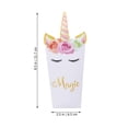 thumbnail image 4 of MasteelfCA 24Pcs Decorative Popcorn Snack Boxes Premium Paper Rainbow Unicorn Pattern Candy Treat Boxes Popcorn Container for Baby Shower Birthday Party, 4 of 7