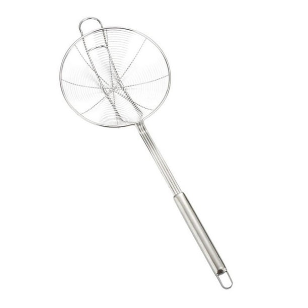 Strainer Ladle Stainless Steel Metal Frying Basket With Handle Large