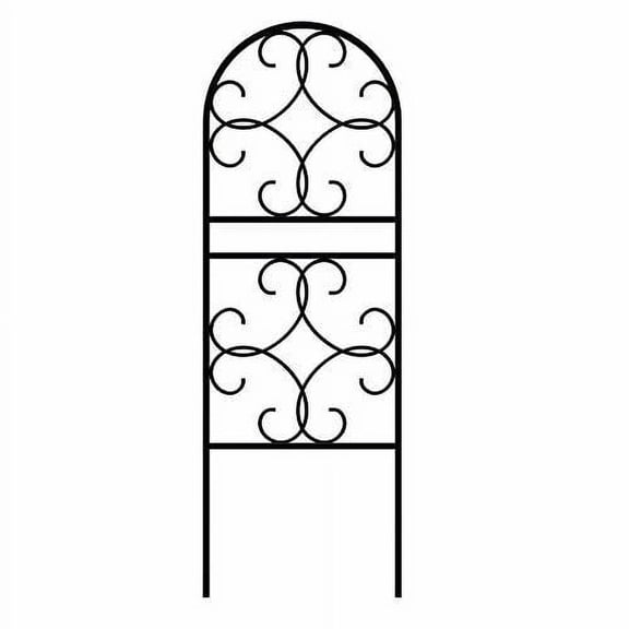 Panacea 84490  Scroll Pot Trellis, 36", Black