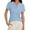 Light Blue, variant on Women Blouses Work Out for Women Ladies Short Sleeve Shirts And Blouses Silk Rayon Blouse Thick Womens Shirt Long Sleeve Ladies Tops Neck Turtleneck Long Tunic T Shirt Chiffon Pom Blouse V Black 2XL