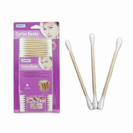 Familymaid 23729 Wooden Cotton Swab, 350 Count - Pack of 72