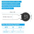 thumbnail image 2 of Unique Bargains NTC Thermistors Resistors, 10Pcs 10 Ohm NTC10D-13 High Sensitivity Current Limiter Temperature Sensor, 2 of 5