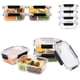 thumbnail image 1 of JUEGO DE RECIPIENTES DE VIDRIO HERMÉTICO, CONTENEDORES Para Alimentos con Tapas Cierre Fácil, Refractarios para Cocina, Horno, Refrigerador Congelador (JUEGO 10 RECIPIENTES (20 PZ)), 1 of 21