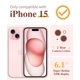 thumbnail image 2 of Funda de teléfono GVIEWIN para iPhone 15 6.1 con protector de pantalla, 2 of 7