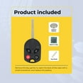 thumbnail image 3 of Replacement Keyless Remote Head Key Fob for Ford Focus 2016 FCC CWTWB1U793 OUC6000022 Part Number 164-R8046 164-R8126 Pack of 2, 3 of 8