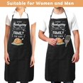 thumbnail image 6 of Holiday Apron Funny Holidays Apron Large Cooking Chef Apron for Men With Pockets Frying Aprons for Adults, 6 of 6