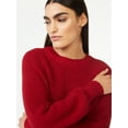 thumbnail image 4 of Free Assembly Women’s Shrunken Raglan Sweater with Long Sleeves, 4 of 6