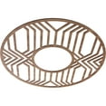 thumbnail image 2 of Ekena Millwork 32"OD x 11 3/4"ID x 1/4"T Empire Wood Fretwork Pierced Ceiling Medallion, Walnut, 2 of 3
