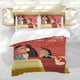 thumbnail image 5 of La Nueva Escuela del Emperador Conjunto de sábanas temático, trío de piezas, cómodo y amigable con la piel, diseño único, regalo de decoración para el hogar para familiares, amigos y fans,135cm *200cm, 5 of 6