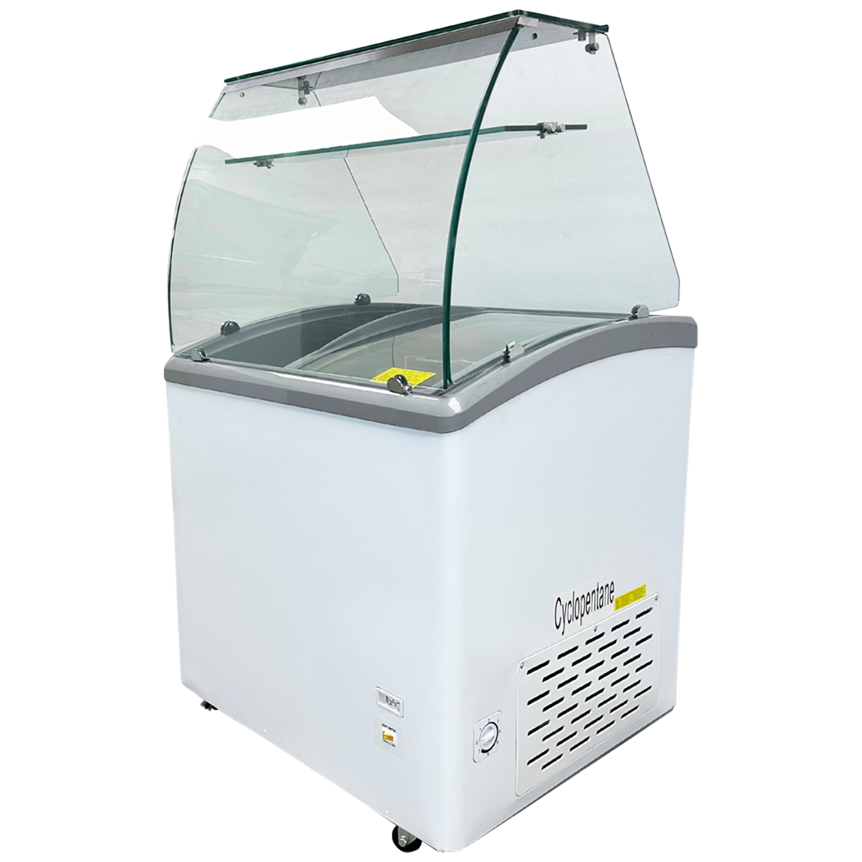 32 in.Gelato Freezer Display Case Dipping Cabinet with Sliding Glass Door Freezer, NSF
