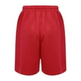 thumbnail image 2 of Manyakai Kids Boys Girls Running Basketball Shorts Solid Color Athletic Training Bottom Elastic Red S, 2 of 5