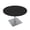 Black Cypress, variant on 4 Person Round Conference Table Square Metal Base 46" Meeting Table