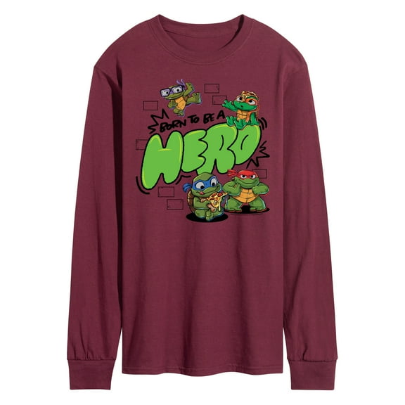 Teenage Mutant Ninja Turtles Mutant Mayhem - Born To Be A Hero - Men's Long Sleeve T-Shirt