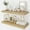 Oak, variant on 30 Inch Floating Shelves, 9.3" Deep Floating Shelf Wall Mounted, 30" Wall Shelves, Rustic Deep Bookshelf, Large Display Shelves & Storage Shelves for Bedroom, Living Room, Black, Set of 2