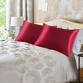 thumbnail image 2 of MesaSe Satin Pillowcases Set of 2  with Envelope Closure White, 2 of 7
