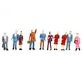 thumbnail image 3 of Set 50pcs Hand Painted Model Train Figures-People Passengers Scale HO (1 to 87), 3 of 6