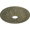 thumbnail image 3 of Ekena Millwork 18"OD x 3 1/2"ID x 1 3/8"P Warsaw Ceiling Medallion (Fits Canopies up to 3 1/2"), Hand-Painted Witch Hazel Crackle, 3 of 6