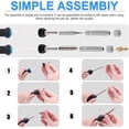 thumbnail image 4 of Wood Burning Kit - 35Pcs Pyrography Pen 60W Adjustable Temperature - Soldering Iron Tool for DIY Unfinished Wood, Carving, Embossing - Various Wooden Kits Included, 4 of 7
