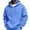 Royal Blue, variant on Delconic Mens Classic Casual Fleece Hoodie Pullover Drawstring Hood Long Sleeve Relaxed Fit Kangaroo Pocket Everyday Sweatshirt Army Green L
