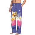 thumbnail image 2 of Balery Dog Washes in a Pink Bath print Men's Pajama Pants,Ultra Lightweight Pjs,Lounge Pant-Large, 2 of 9