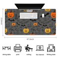 thumbnail image 5 of Long Mouse Pads for Desk,Vintage Halloween Elements Pattern Desk Mats on Top Of Desks, Desk Mouse Pad Extra Large with 3mm Non-Slip Base and Stitched Edge for Gaming,Office,Work,Home 47.3x23.6in, 5 of 5