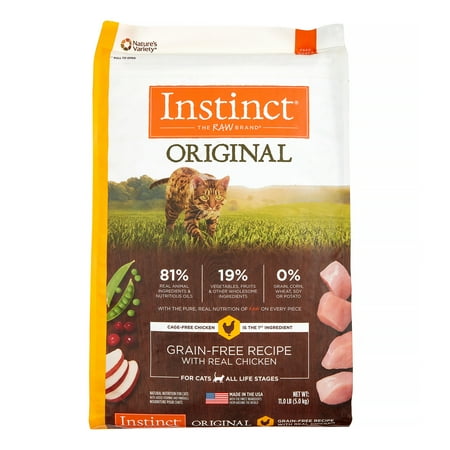 UPC: 0769949658566 | Instinct Original Grain-Free Recipe with Real Chicken Natural Dry Cat Food by Nature s Variety  11 lb. Bag