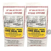 Linney's Mill Self-Rising Yellow Corn Meal Mix 2 - 2 Lb Bags