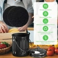 thumbnail image 3 of 6 Pcs Compost Bin Charcoal Filters,Black Activated Charcoal Filters,Indoor Kitchen Round Replacements Sheets,Compost Bucket Filter Cotton,Filter Cotton for Blocking Odor (Black), 3 of 8