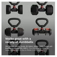 Hyperbell Dumbbell Converter Convert Dumbbells to Barbell Set and Kettlebell for Home Fitness