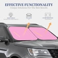thumbnail image 4 of Gukieu Pink Print Car Windshield Sun Visor, Foldable Anti-UV Car Sun Visor Suitable for Vans, Trucks Car Accessories-Medium, 4 of 6