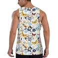 thumbnail image 3 of Gaeub Flowers Butterfly Men's Athletic Tank Top, Workout Sleeveless Shirts, Running Tank Tops for Gym, Running, Training - 4X-Large, 3 of 9