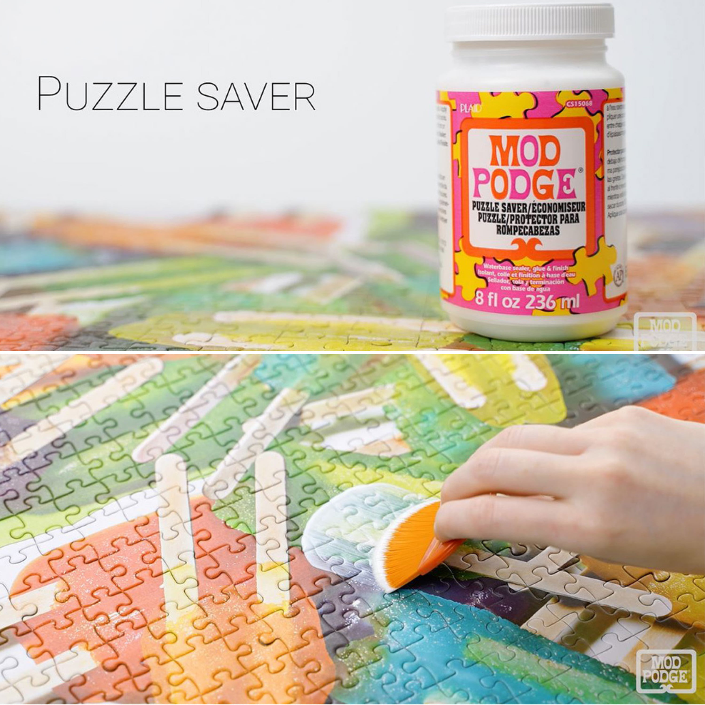 Mod Podge Puzzle Saver Glue Kit, Adhesive Brushes for Jigsaw Puzzl FMBI  Sales