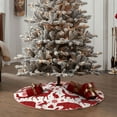 thumbnail image 4 of Sikiie red plaid Moose Bunny bear Christmas Tree Skirt, Christmas Tree Decorations, Christmas Decor, Tree Mat Decoration(30-48IN)-30", 4 of 6