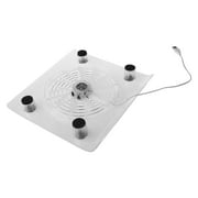 Laptop Cooling Pad Portable USB Powered, Laptop Notebook Cooler Stand Chill Mat with 1 Blue LED Fans, Fits 15inch
