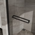thumbnail image 4 of Double Sliding Glass Shower Door 60"x72" Matte Black, Aluminum Framed Enclosure - SGCC Tempered Glass, Stainless Steel Hardware, Waterproof & Reversible, 4 of 8