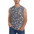 thumbnail image 2 of Picia Daisies Flowers mens Cotton Tank Undershirts , Moisture-wicking Ribbed Tanks, Lightweight Cotton Tank Undershirts-Medium, 2 of 8