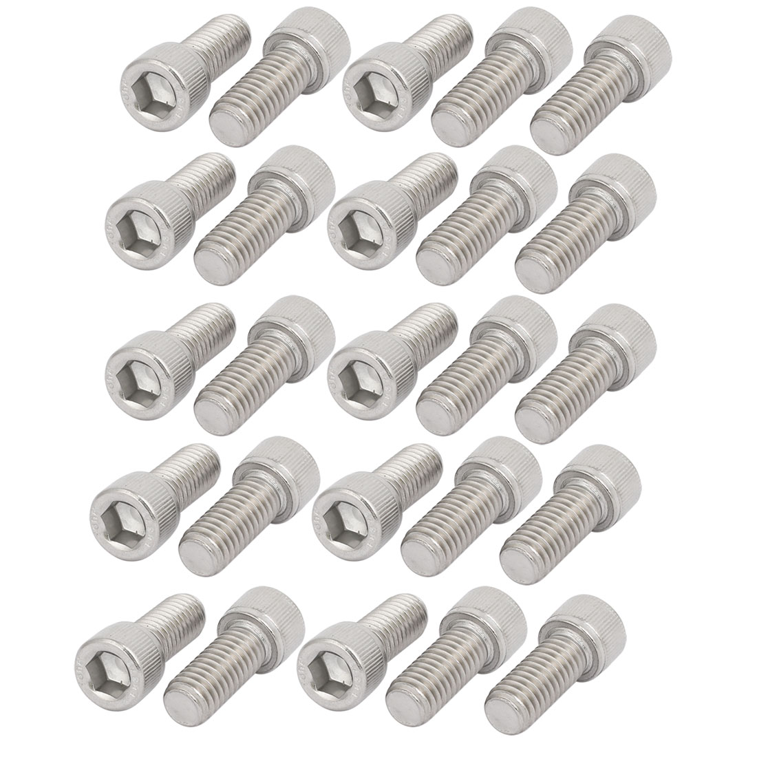 M4x8mm 10.9 Carbon Steel Countersunk Head Hex Socket Screw Black 50pcs