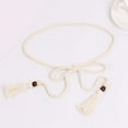 thumbnail image 3 of Bohemian Tassels Waist Rope Braided Rope Belt for Women Dresses and Long Skirt, 3 of 7