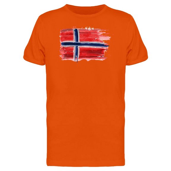 Brush Painting Of Norway Flag Tee Men's -Image by Shutterstock