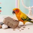 thumbnail image 6 of 1PCS Bird Cardboard Platform Hanging Parrot Cage Perch Bird Paw Grinding Stand Parakeet Chew Toys Parrot Cage Playground for Budgie Conure Cockatiel Finch (Small), 6 of 6