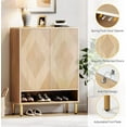 thumbnail image 6 of Tribesigns Shoe Cabinet with Doors, 6-Tier Shoe Storage Cabinet with Adjustable Shelves, 24 Pairs Wood Shoes Rack Modern Shoe Storage Organizer for Entryway, Closet, Living Room, 6 of 6