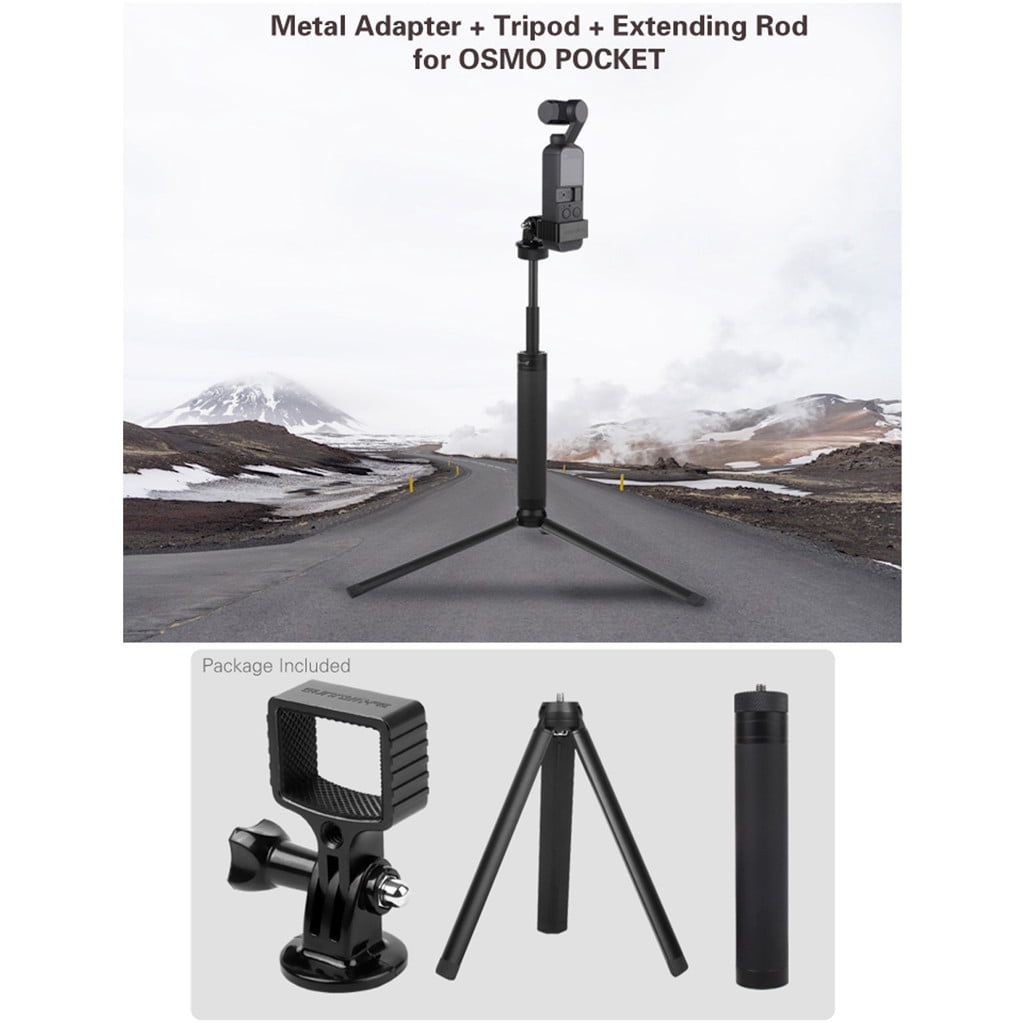 Kiplyki Aluminum alloy Bracket stand + Tripod + Extension Rod For DJI OSMO Pocket